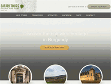 Tablet Screenshot of burgundy-tourism-safaritours.com